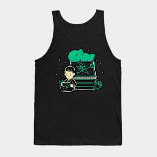 Cute Cthulhu and Lovecraft on House Tank Top